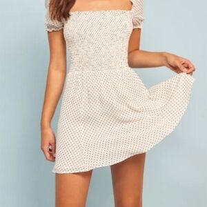Reformation Cream Puff Sleeve Mini Sundress